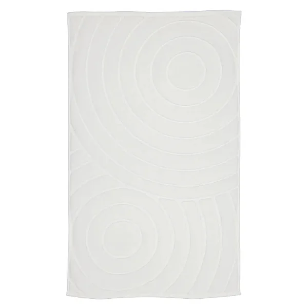 AVANCE kúpeľňová predložka "Premium Swirl" - 100 x 60 cm biela