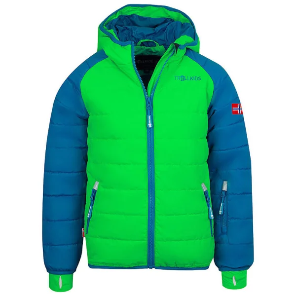 TROLLKIDS Ski/Snowboardová bunda "Hafjell XT" zeleno/petrolejová
