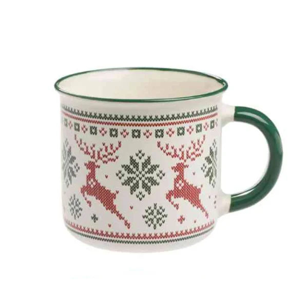 CELOS espresso hrnček "Taza Navidad" zelený - 100 ml