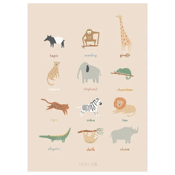 SEBRA plagát "Wildlife" - 50 x 70 cm