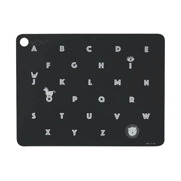 OYOY MINI silikónové prestieranie "Alphabet" - 45 x 34 cm