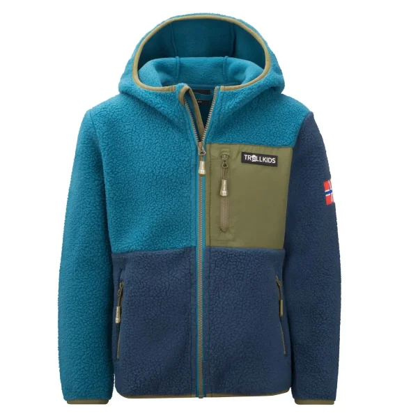 TROLLKIDS detská flísová bunda "Aurlandsfjord"