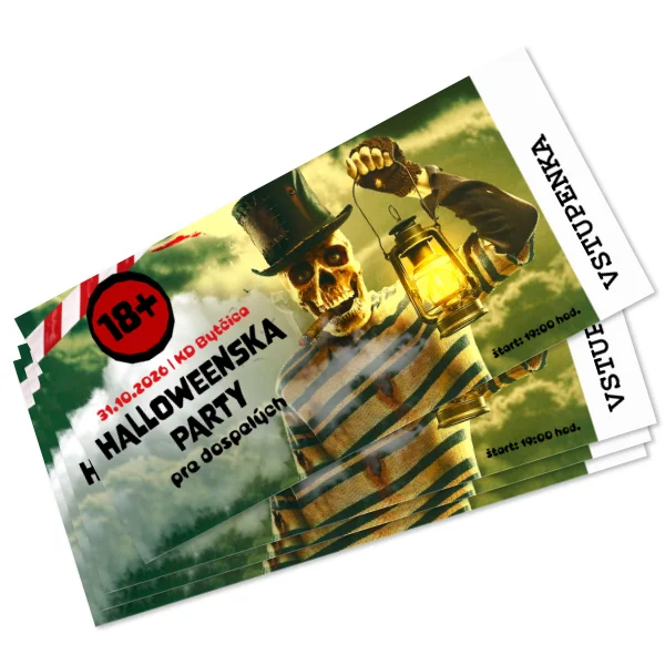 HALLOWEENSKA PARTY pre dospelých 2026 - vstupenka